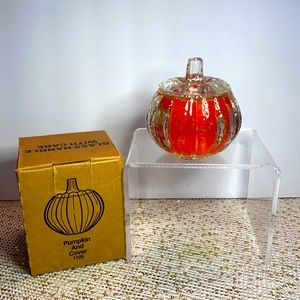 Home Interior Glass Pumpkin 🎃 Orange 🍊Candle.